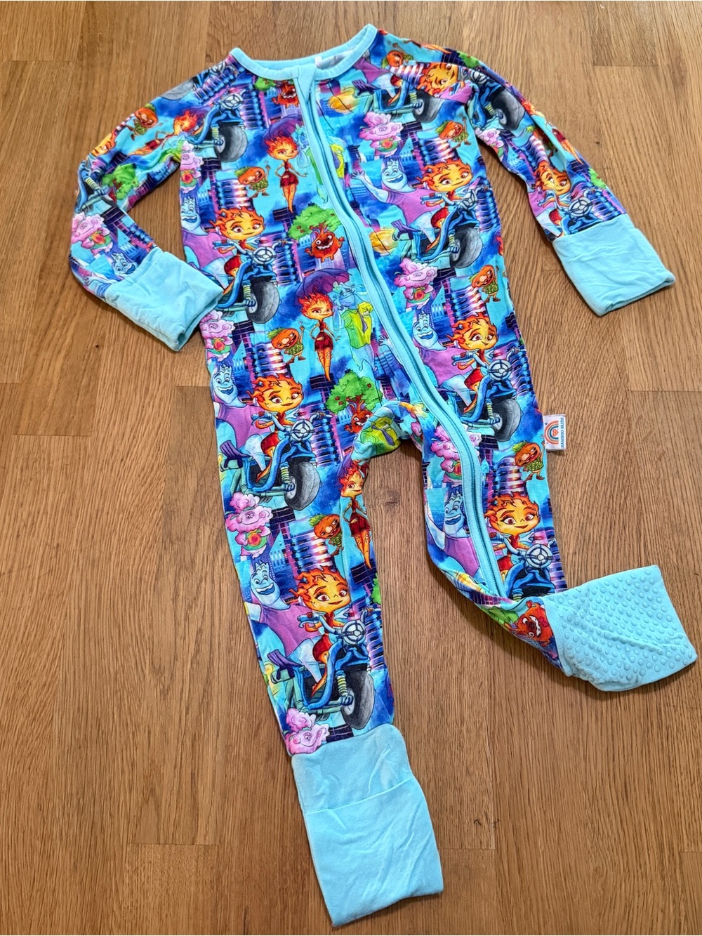Bamboo Bliss 6-12 MONTHS Elemental One Piece Zippy Pajama